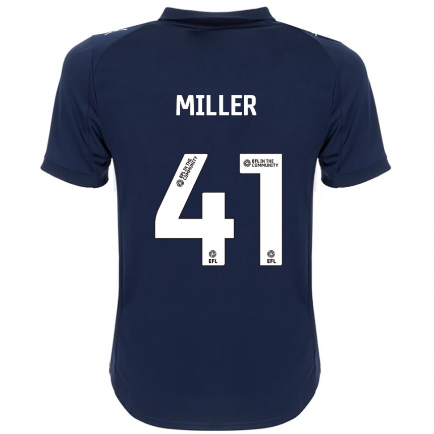 ילדים כדורגל K'marni Miller #41 כחול נייבי לבן הרחק ג'רזי 2025/26