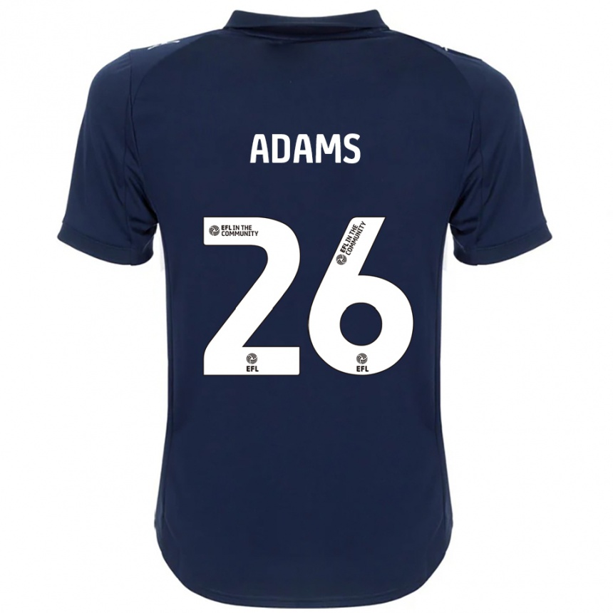 ילדים כדורגל Joe Adams #26 כחול נייבי לבן הרחק ג'רזי 2025/26