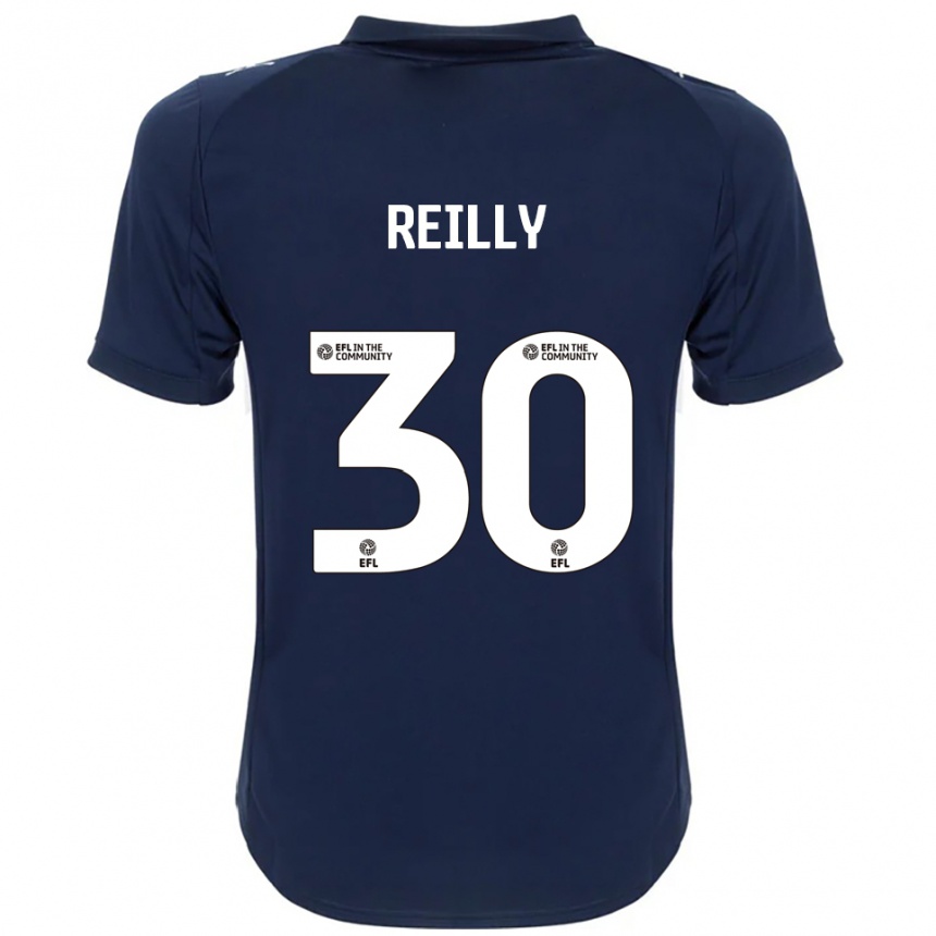 ילדים כדורגל Jack Reilly #30 כחול נייבי לבן הרחק ג'רזי 2025/26