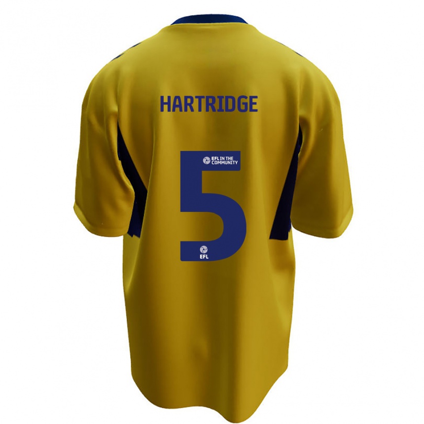 ילדים כדורגל אלכס הארטרידג' #5 צהוב כחול הרחק ג'רזי 2025/26