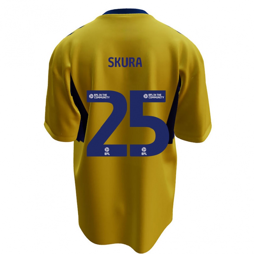 ילדים כדורגל דקלן סקורה #25 צהוב כחול הרחק ג'רזי 2025/26