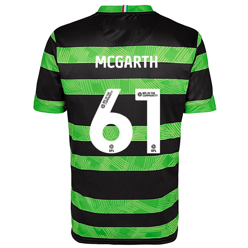 ילדים כדורגל Ethan Mcgarth #61 שחור ירוק הרחק ג'רזי 2025/26