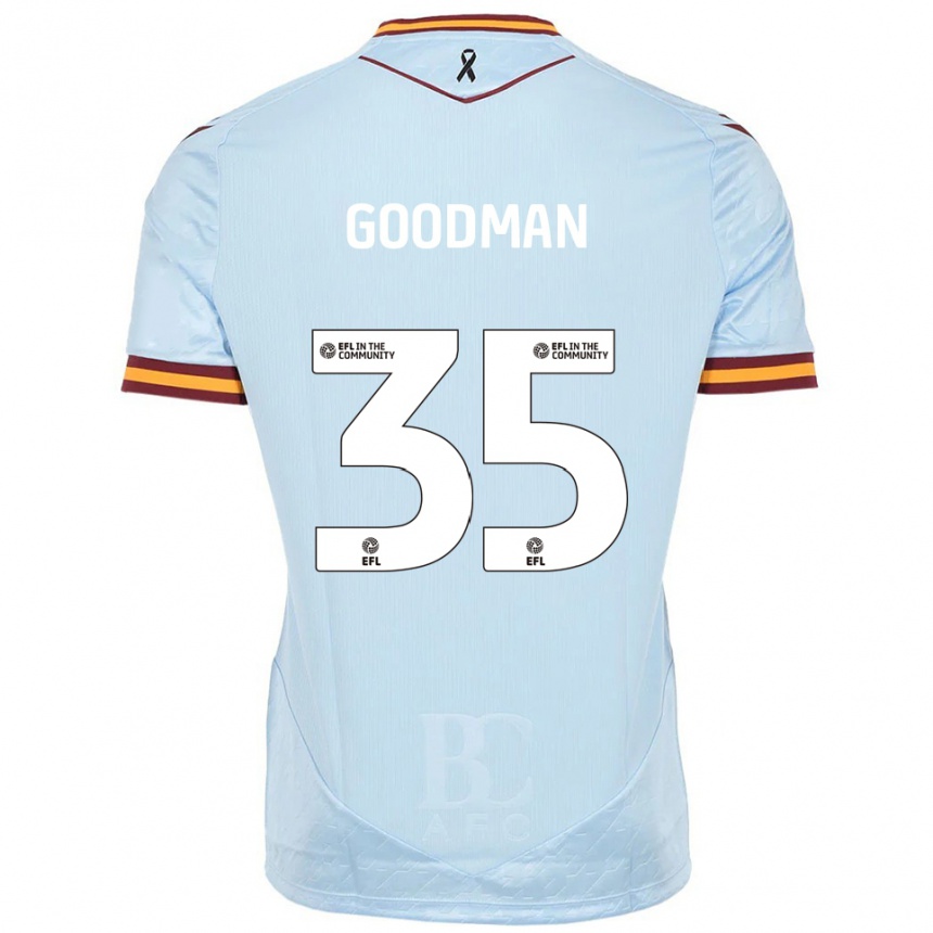 ילדים כדורגל ג'ורג' גודמן #35 תכלת הרחק ג'רזי 2025/26