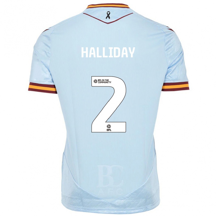 ילדים כדורגל בראדלי הולידיי #2 תכלת הרחק ג'רזי 2025/26