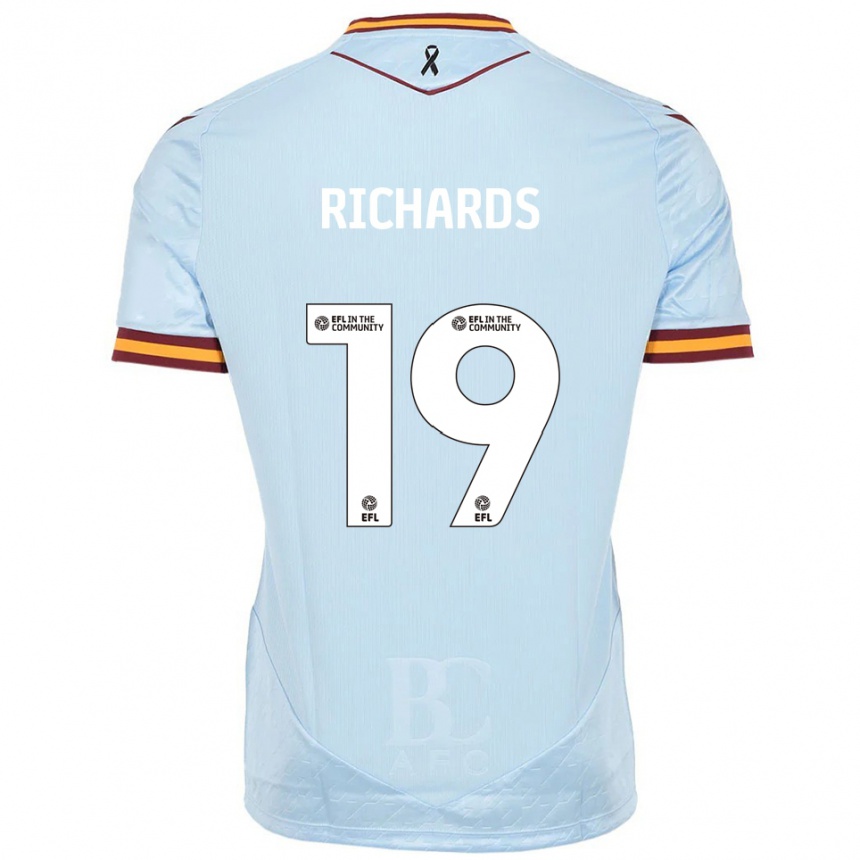 ילדים כדורגל לואיס ריצ׳רדס #19 תכלת הרחק ג'רזי 2025/26