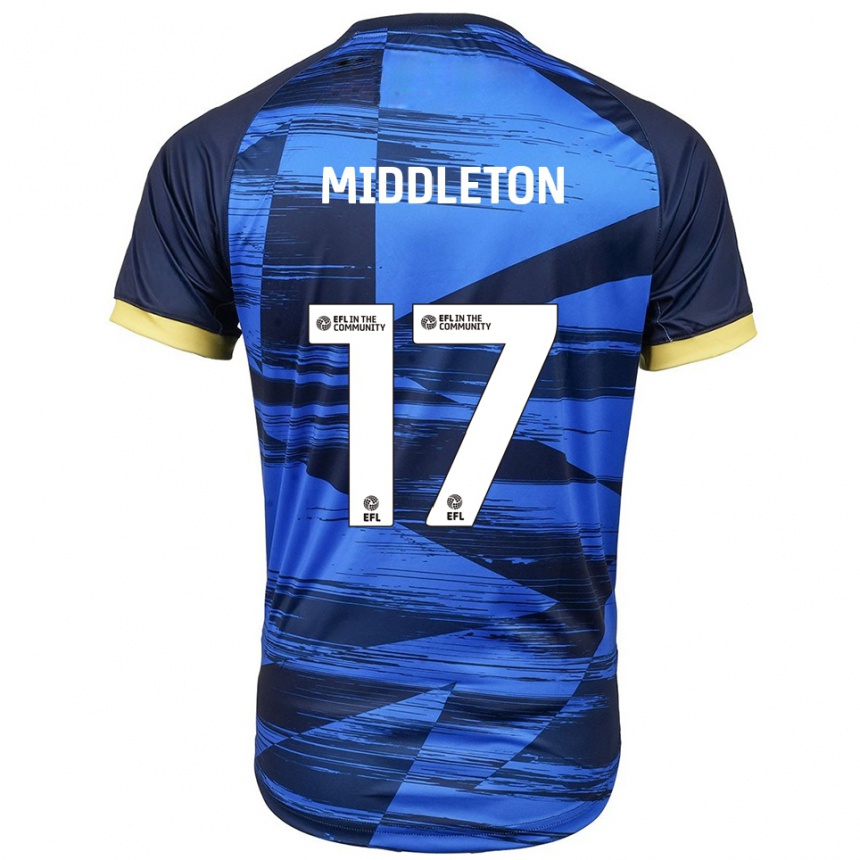 ילדים כדורגל גלן מידלטון #17 כחול נייבי הרחק ג'רזי 2025/26