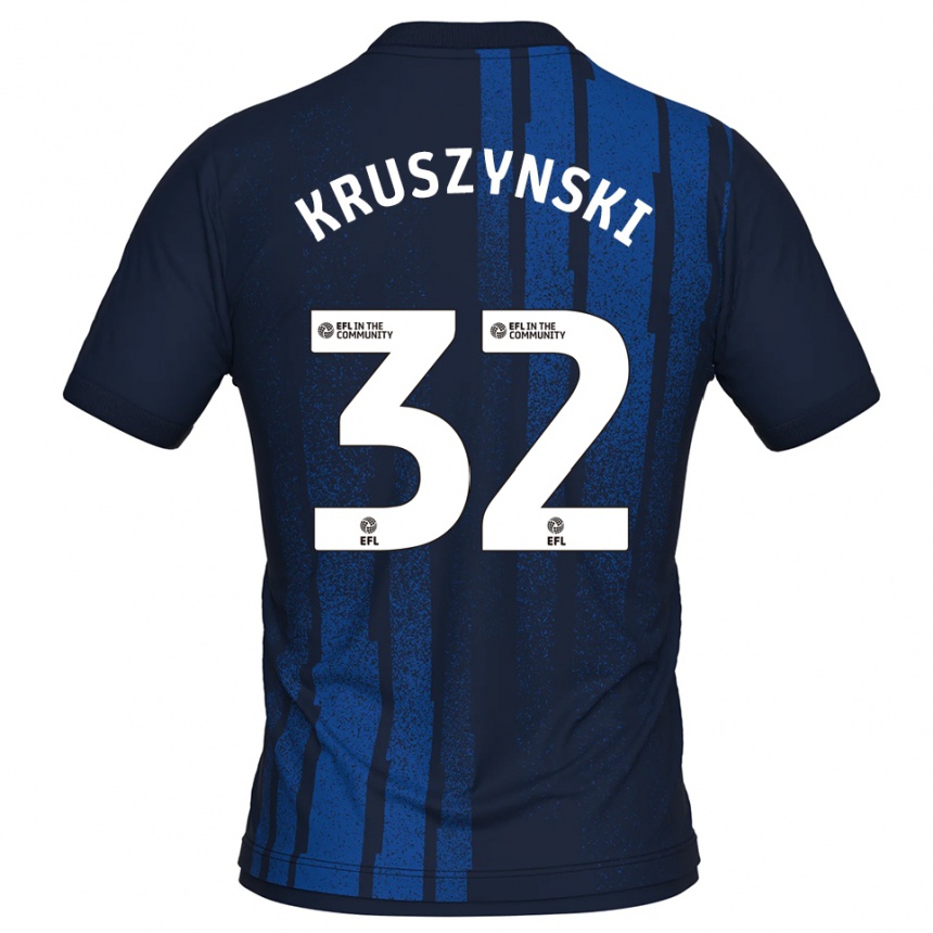 ילדים כדורגל ג׳אקוב אלכסנדר קרושינסקי #32 כחול נייבי לבן הרחק ג'רזי 2025/26