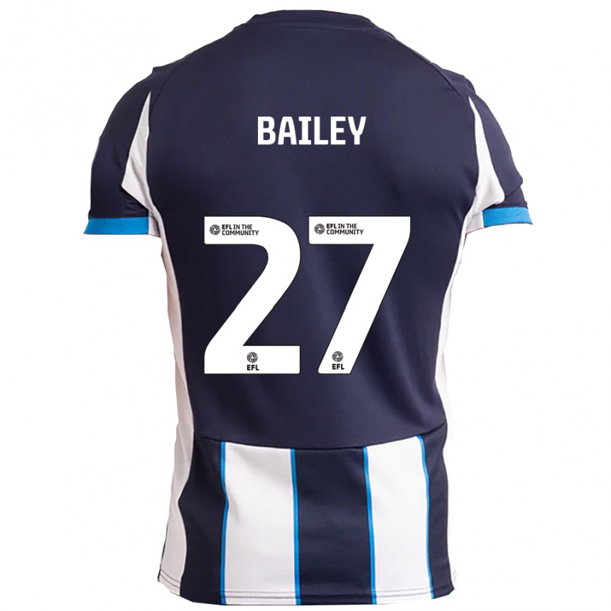 ילדים כדורגל אודין ביילי #27 לבן כחול נייבי הרחק ג'רזי 2025/26