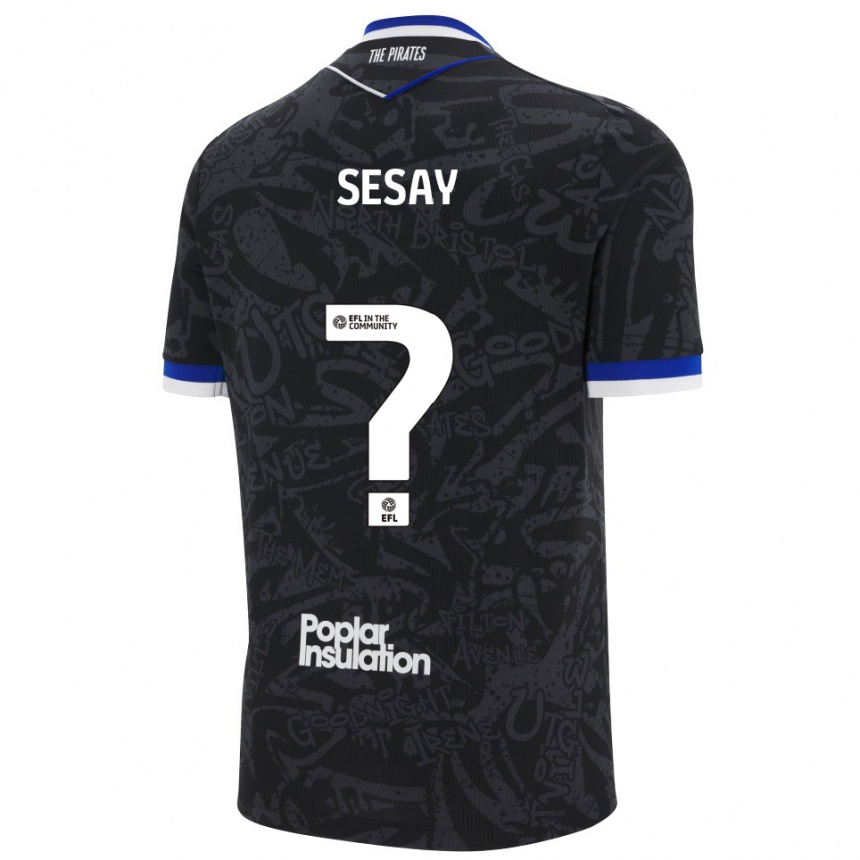 ילדים כדורגל מאליק ססאי #0 שחור לבן הרחק ג'רזי 2025/26 ילדים כדורגל מאליק ססאי #0 שחור לבן הרחק ג'רזי 2025/26