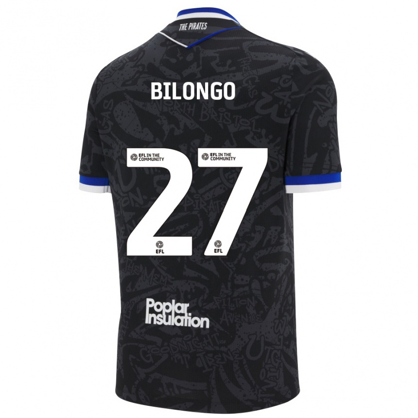 ילדים כדורגל בראיינט בילונגו #27 שחור לבן הרחק ג'רזי 2025/26