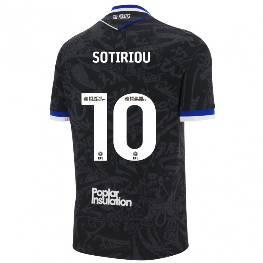 ילדים כדורגל רואל סוטיריו #10 שחור לבן הרחק ג'רזי 2025/26