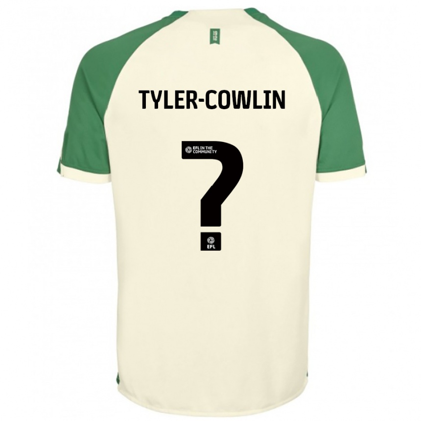 ילדים כדורגל Danny Tyler-Cowlin #0 לבן שמנת ירוק הרחק ג'רזי 2025/26