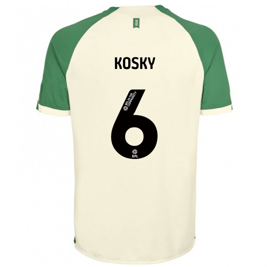 ילדים כדורגל Rachel Kosky #6 לבן שמנת ירוק הרחק ג'רזי 2025/26