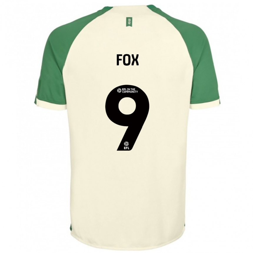 ילדים כדורגל Ruth Fox #9 לבן שמנת ירוק הרחק ג'רזי 2025/26