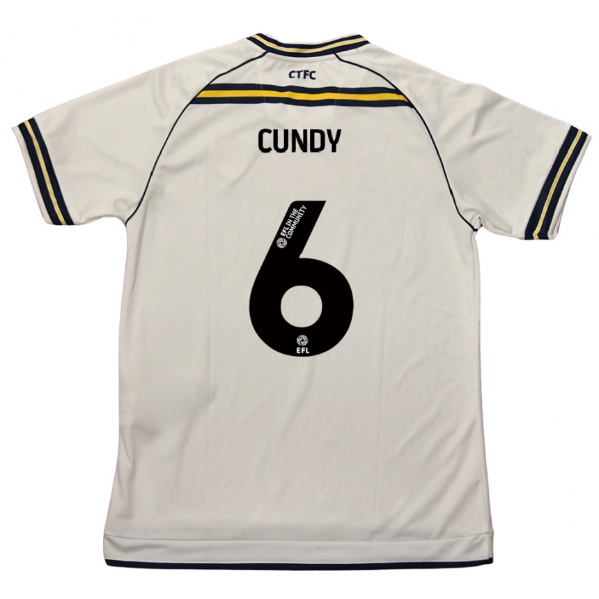 ילדים כדורגל רובי קאנדי #6 לבן כחול נייבי הרחק ג'רזי 2025/26