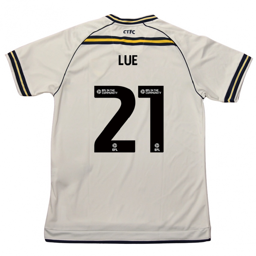 ילדים כדורגל Una Lue #21 לבן כחול נייבי הרחק ג'רזי 2025/26