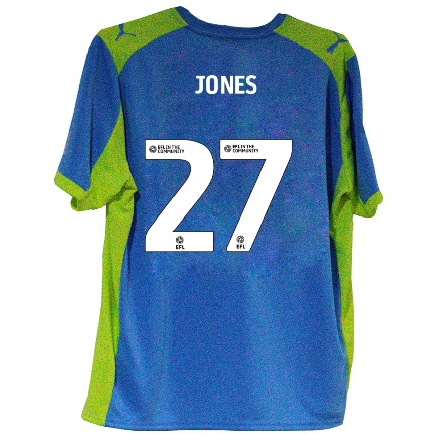 ילדים כדורגל Billy Jones #27 תכלת צהוב הרחק ג'רזי 2025/26