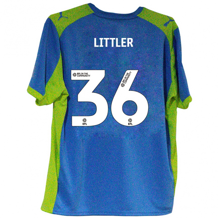 ילדים כדורגל Zack Littler #36 תכלת צהוב הרחק ג'רזי 2025/26