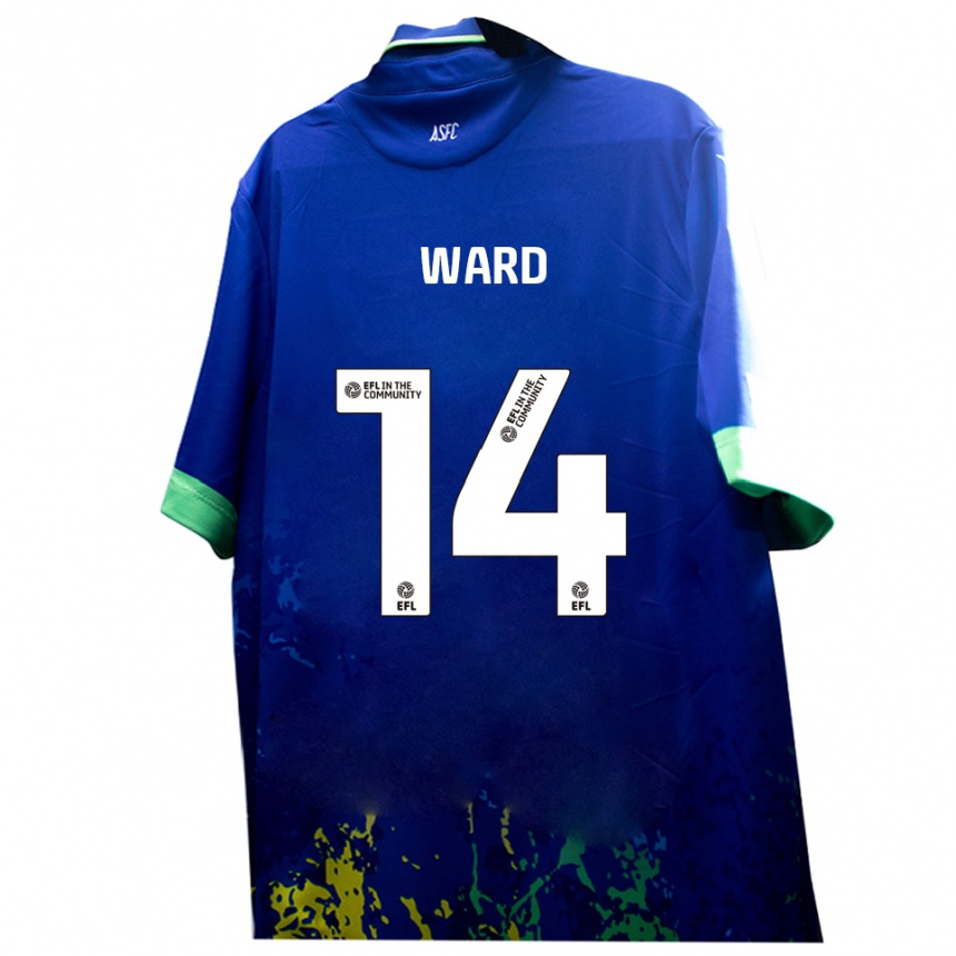 ילדים כדורגל בן וורד #14 כחול צהוב הרחק ג'רזי 2025/26