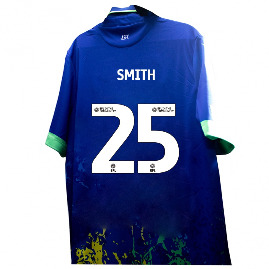 ילדים כדורגל Josh Smith #25 כחול צהוב הרחק ג'רזי 2025/26