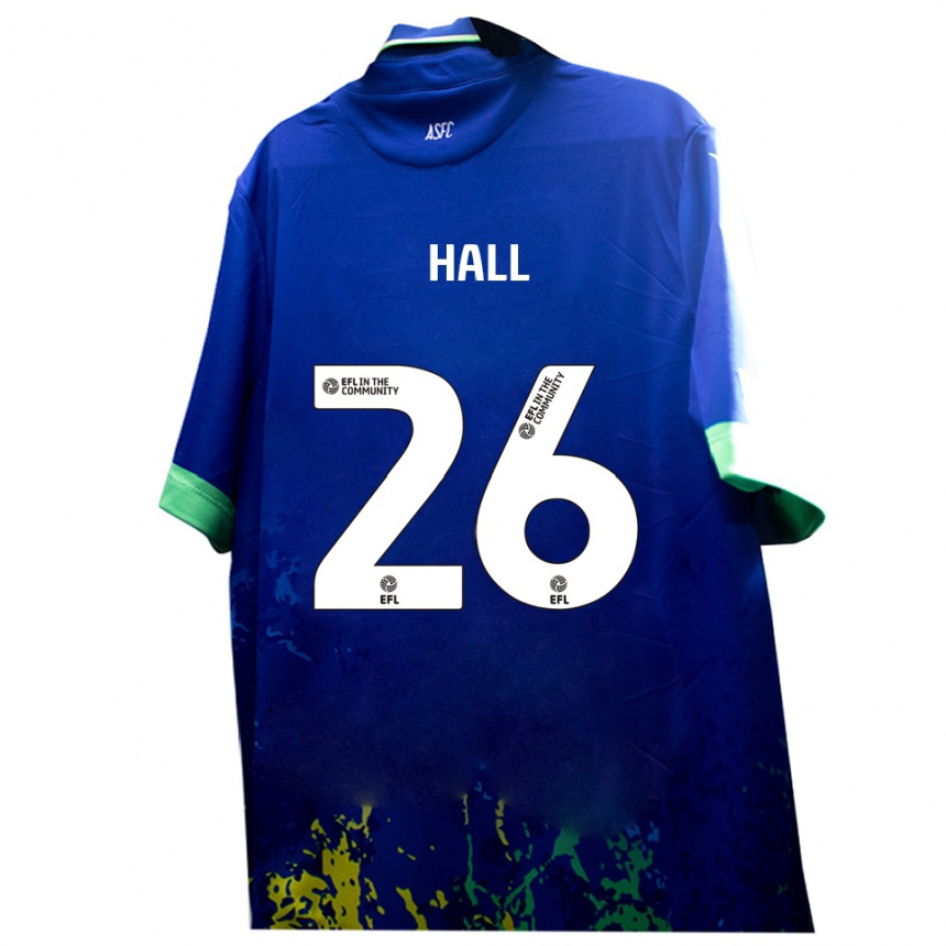 ילדים כדורגל Charlie Hall #26 כחול צהוב הרחק ג'רזי 2025/26