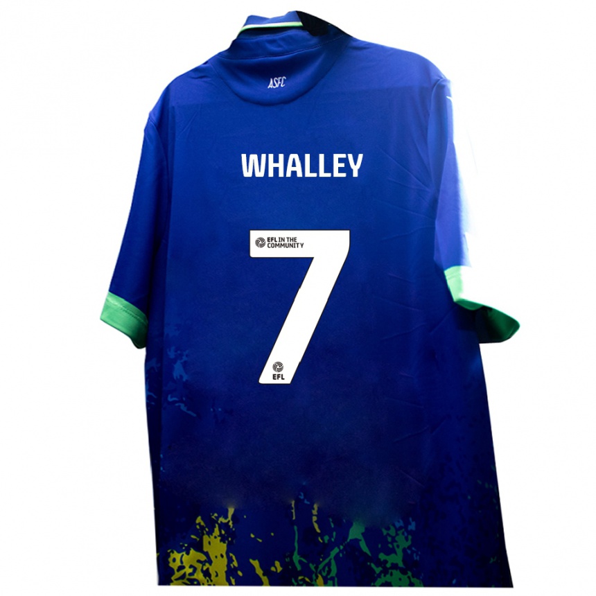 ילדים כדורגל שון וואלי #7 כחול צהוב הרחק ג'רזי 2025/26