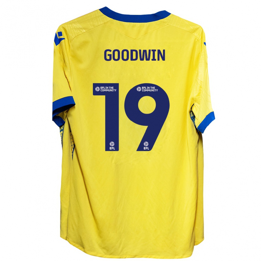 ילדים כדורגל ויל גודווין #19 צהוב כחול הרחק ג'רזי 2025/26