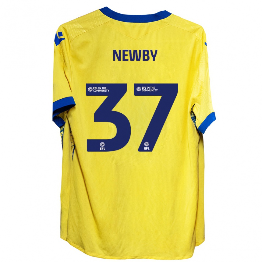 ילדים כדורגל אלפי ניובי #37 צהוב כחול הרחק ג'רזי 2025/26