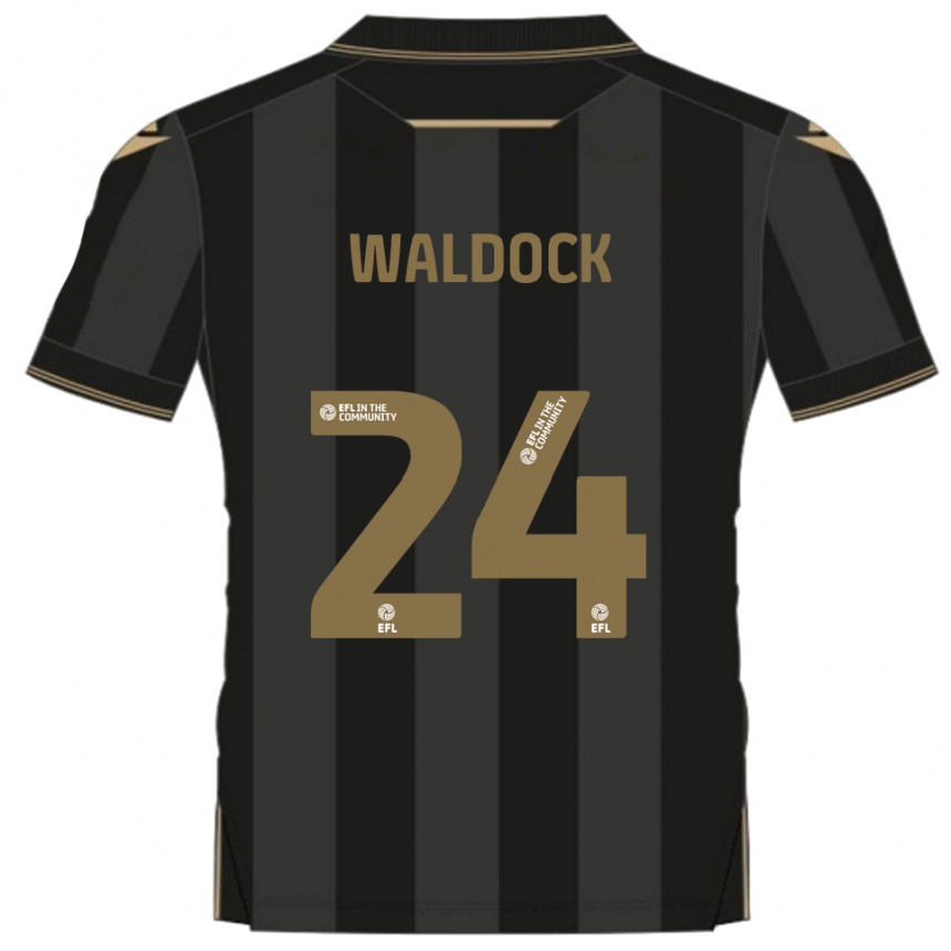 ילדים כדורגל הארי וואלדוק #24 שחור זהב הרחק ג'רזי 2025/26