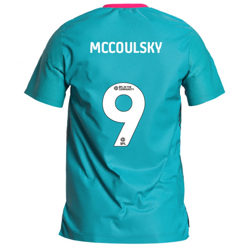 ילדים כדורגל Shawn Mccoulsky #9 תכלת ורוד הרחק ג'רזי 2025/26