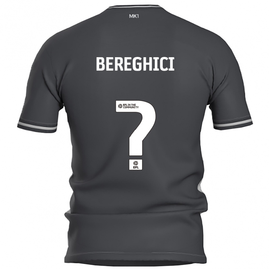 ילדים כדורגל Artiom Bereghici #0 אפור כסוף הרחק ג'רזי 2025/26