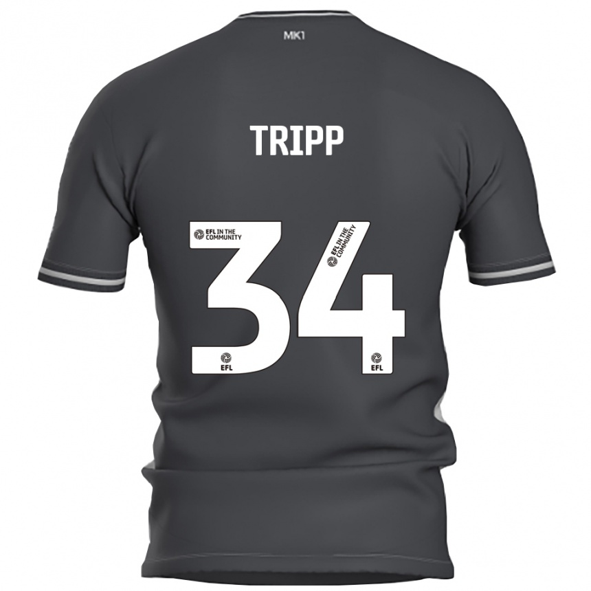 ילדים כדורגל קאלום טריפ #34 אפור כסוף הרחק ג'רזי 2025/26