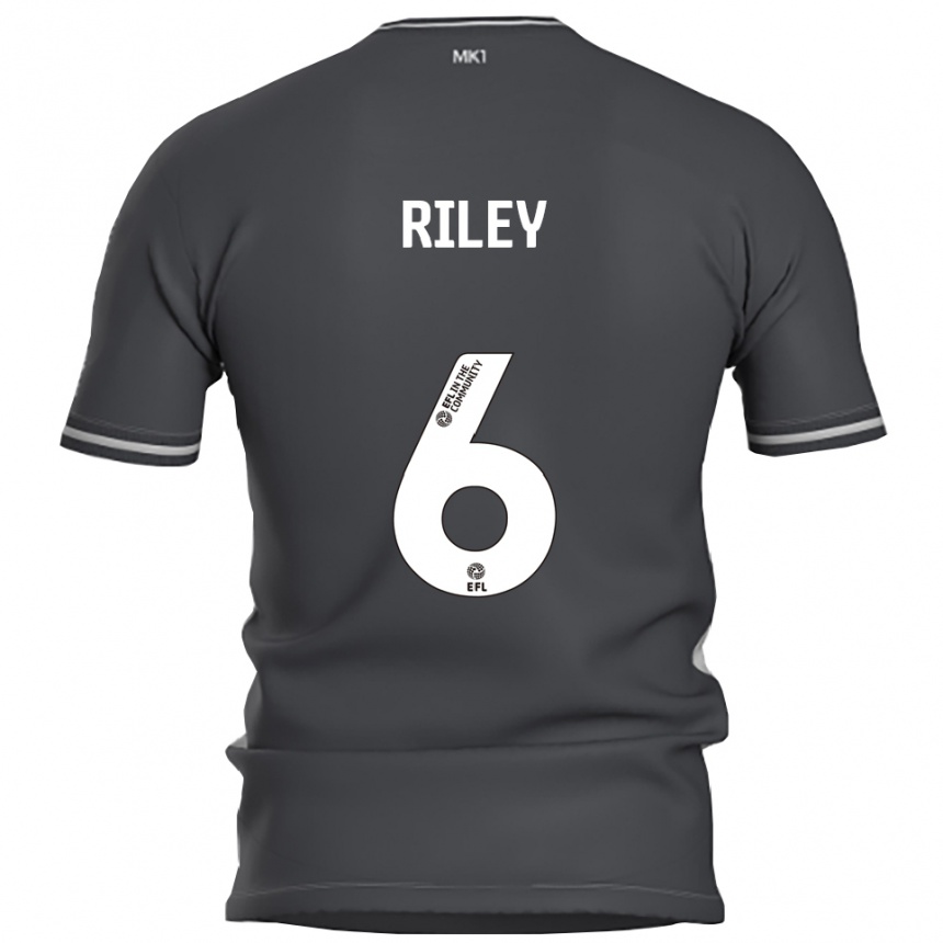 ילדים כדורגל Harry Riley #6 אפור כסוף הרחק ג'רזי 2025/26