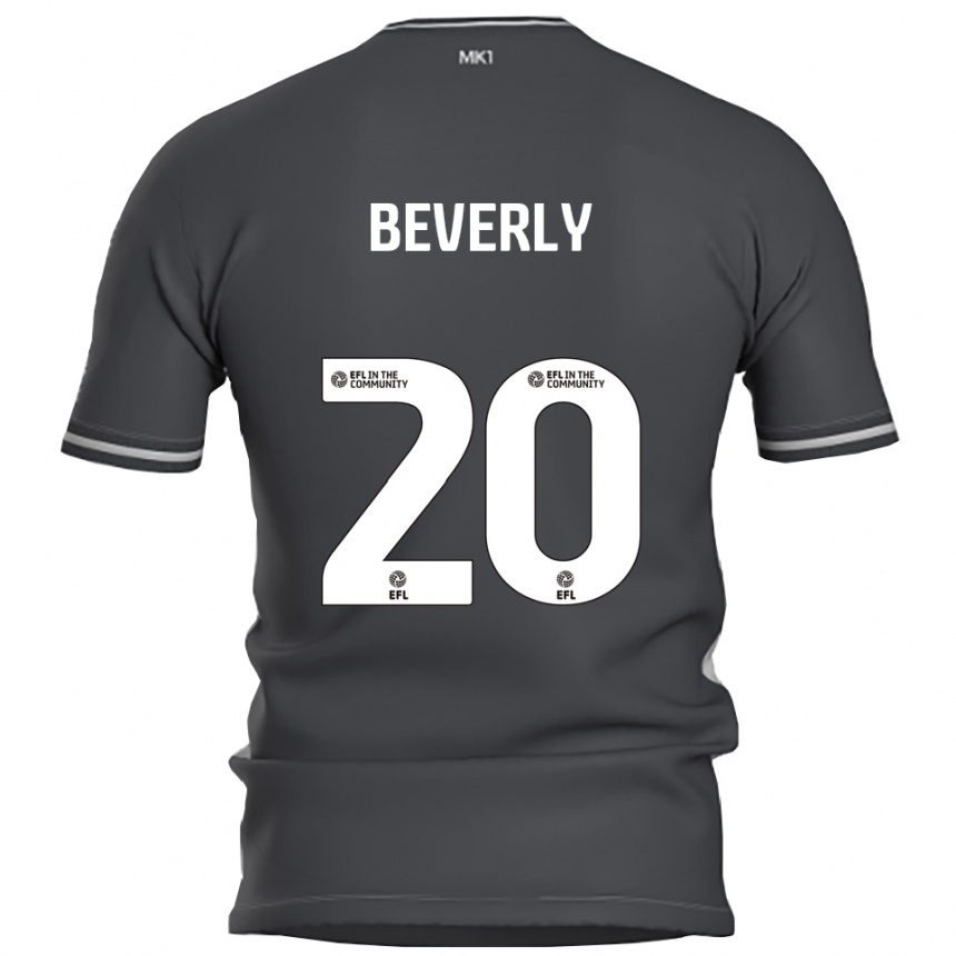 ילדים כדורגל Poppy Beverly #20 אפור כסוף הרחק ג'רזי 2025/26