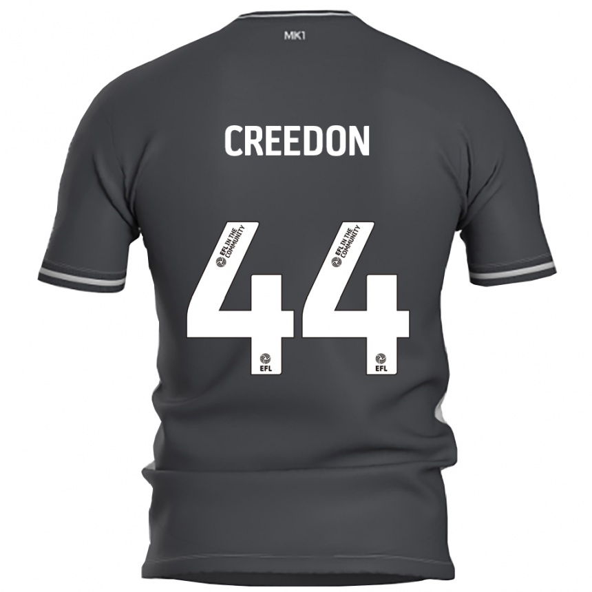 ילדים כדורגל Erin Creedon #44 אפור כסוף הרחק ג'רזי 2025/26