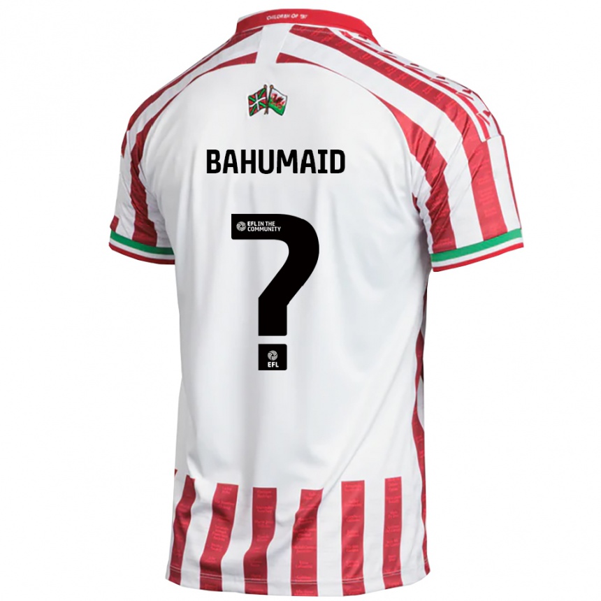 ילדים כדורגל Jaden Bahumaid #0 אדום לבן הרחק ג'רזי 2025/26