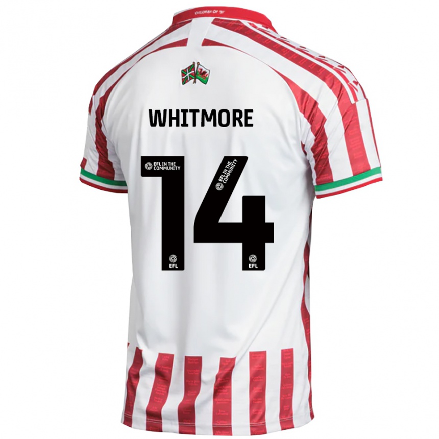 ילדים כדורגל קאי ויטמור #14 אדום לבן הרחק ג'רזי 2025/26