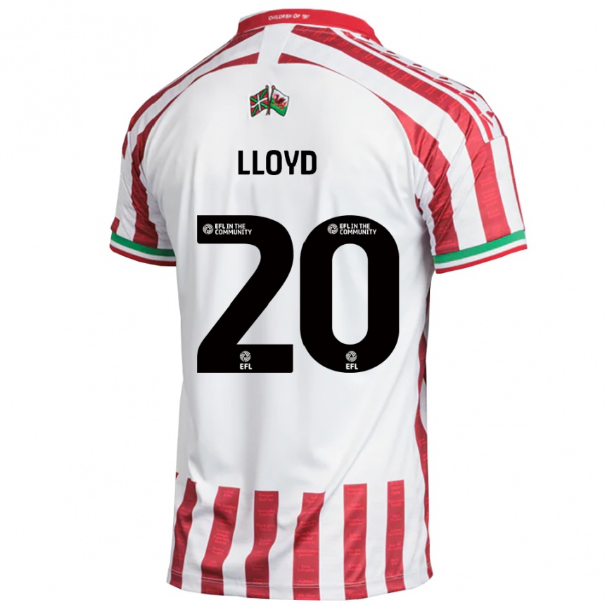 ילדים כדורגל בן לויד #20 אדום לבן הרחק ג'רזי 2025/26