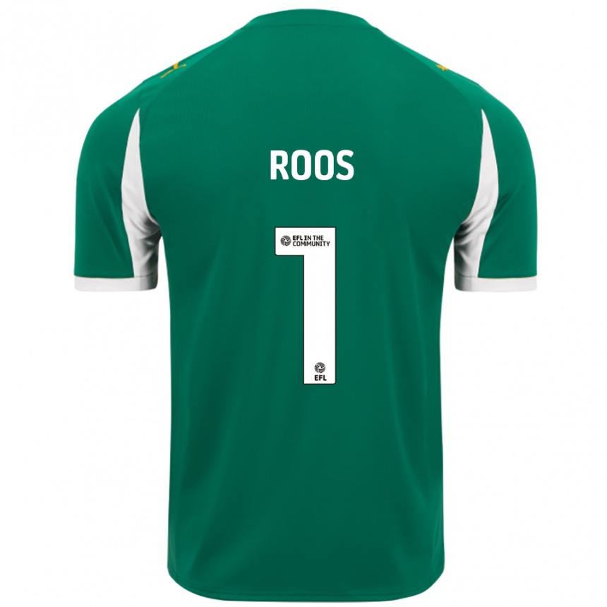 ילדים כדורגל קלה רוס #1 ירוק לבן הרחק ג'רזי 2025/26