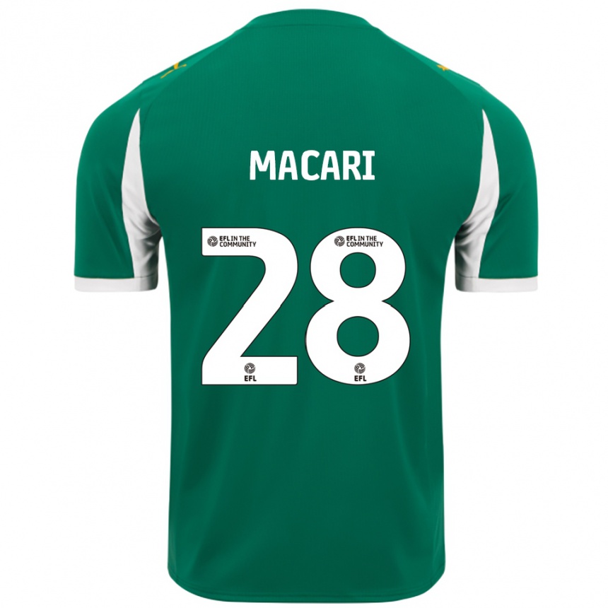 ילדים כדורגל לואיס מקארי #28 ירוק לבן הרחק ג'רזי 2025/26