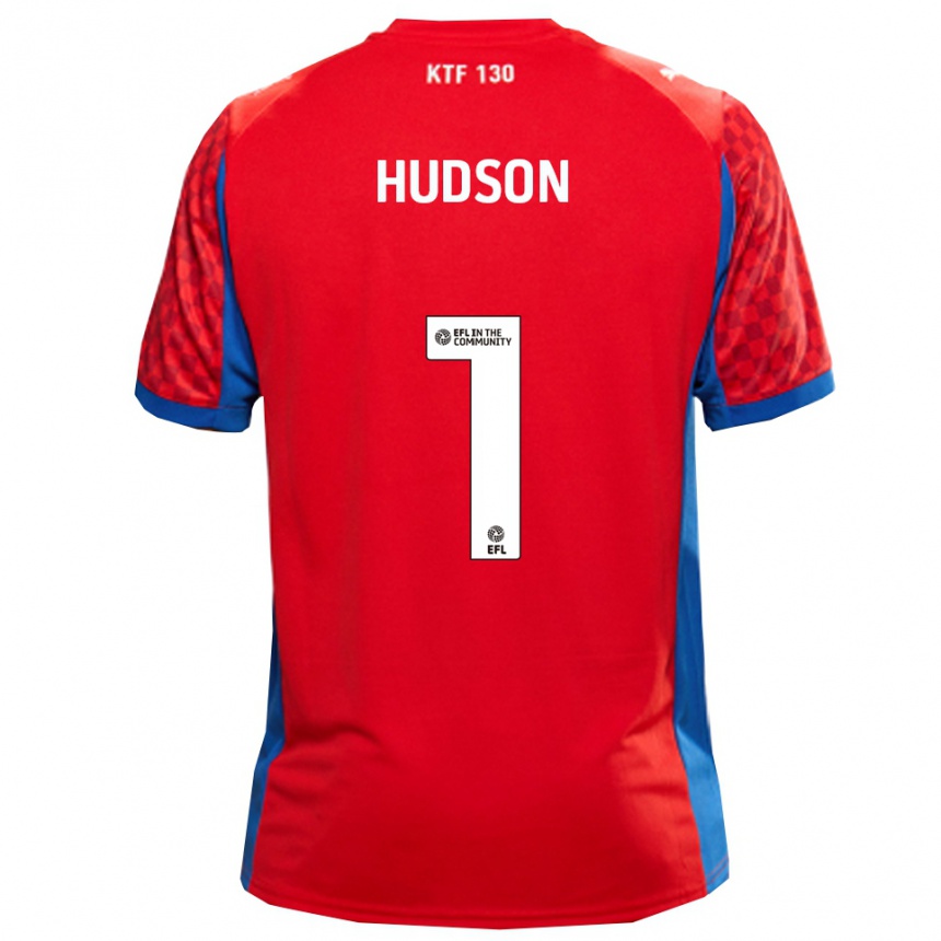 ילדים כדורגל מת׳יו הדסון #1 אדום כחול הרחק ג'רזי 2025/26