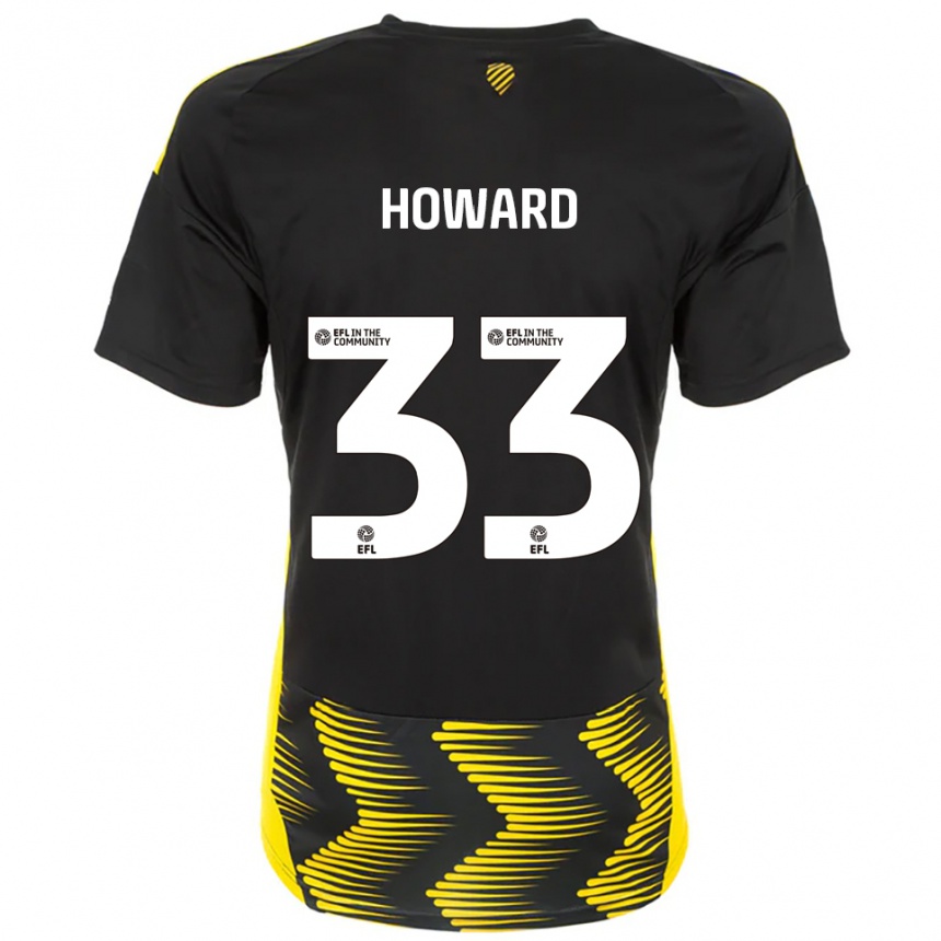 ילדים כדורגל מארק הווארד #33 שחור צהוב הרחק ג'רזי 2025/26