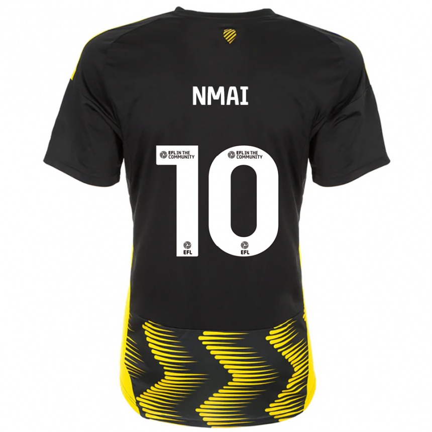 ילדים כדורגל Kelly Nmai #10 שחור צהוב הרחק ג'רזי 2025/26