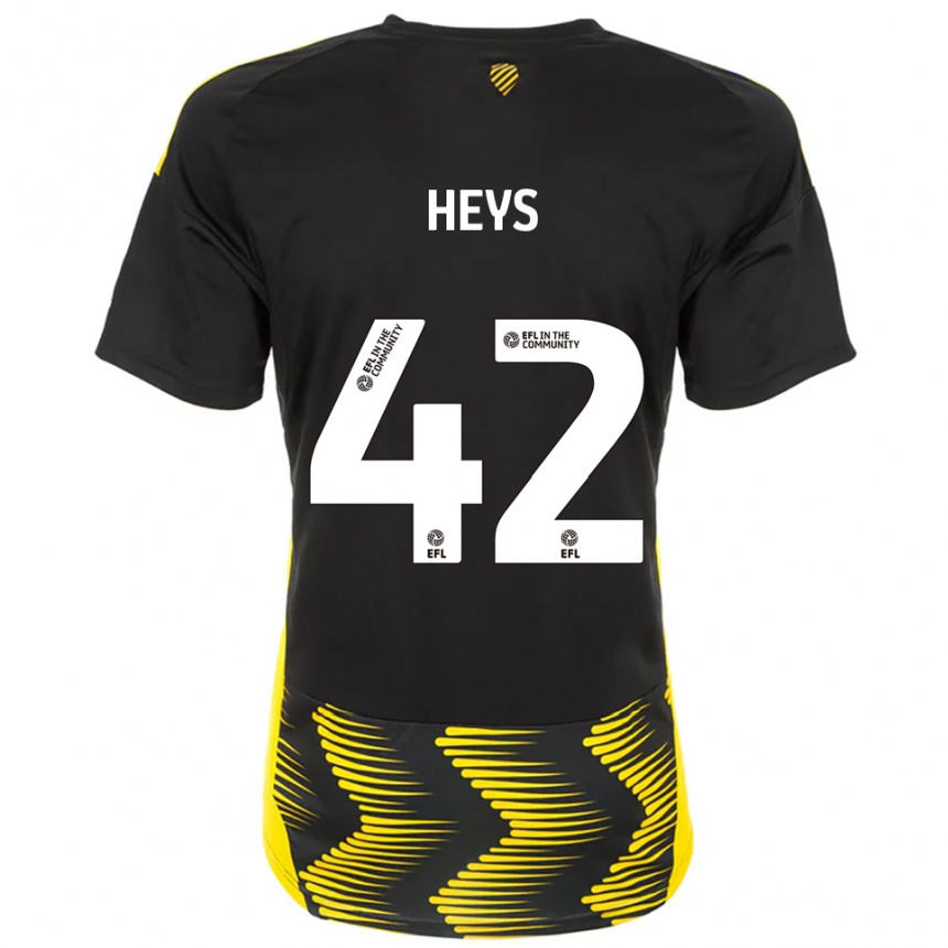 ילדים כדורגל מרשל הייס #42 שחור צהוב הרחק ג'רזי 2025/26