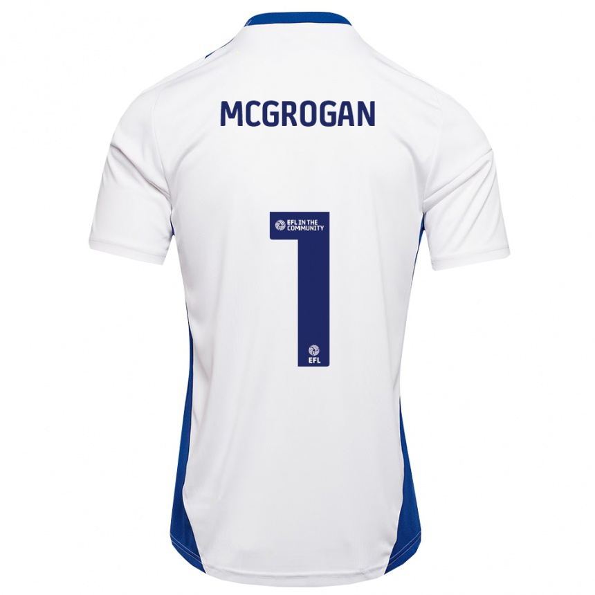 ילדים כדורגל אמילי מקגרוגאן #1 לבן כחול הרחק ג'רזי 2025/26