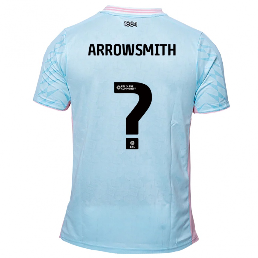 ילדים כדורגל Izzy Arrowsmith #0 תכלת ורוד הרחק ג'רזי 2025/26