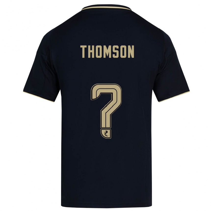 ילדים כדורגל Ethan Thomson #0 כחול נייבי זהב הרחק ג'רזי 2025/26