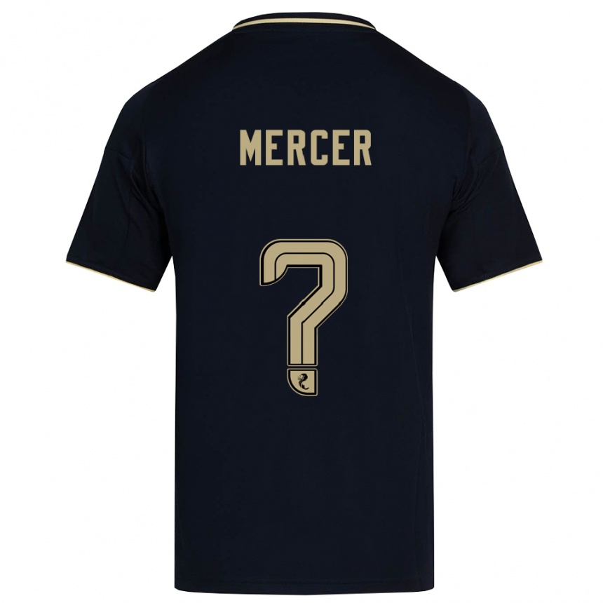 ילדים כדורגל ג'יימי מרסר #0 כחול נייבי זהב הרחק ג'רזי 2025/26