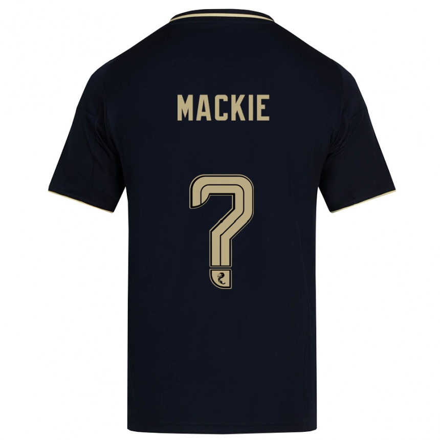 ילדים כדורגל פרייזר מאקי #0 כחול נייבי זהב הרחק ג'רזי 2025/26