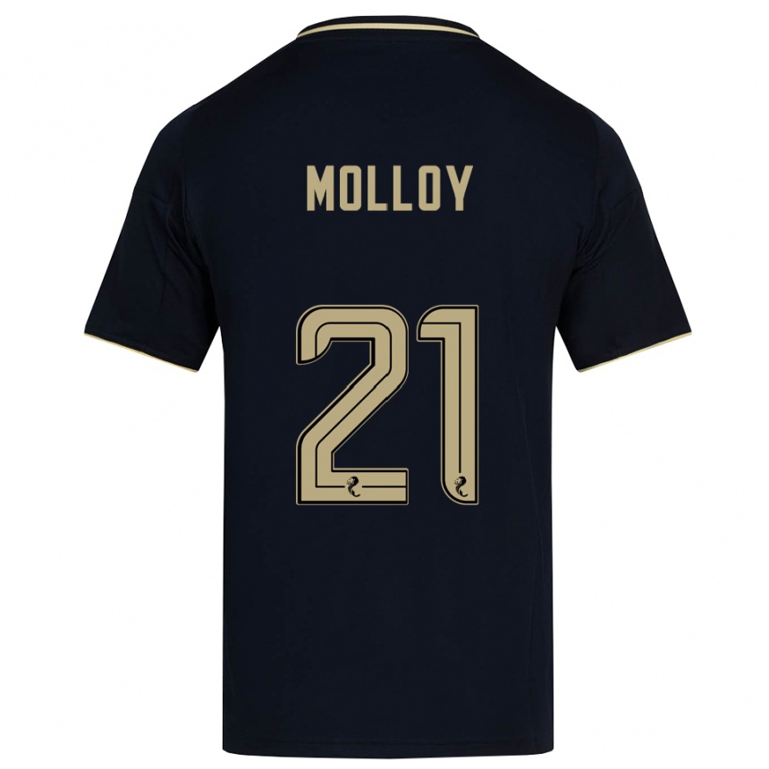ילדים כדורגל גאווין מולוי #21 כחול נייבי זהב הרחק ג'רזי 2025/26
